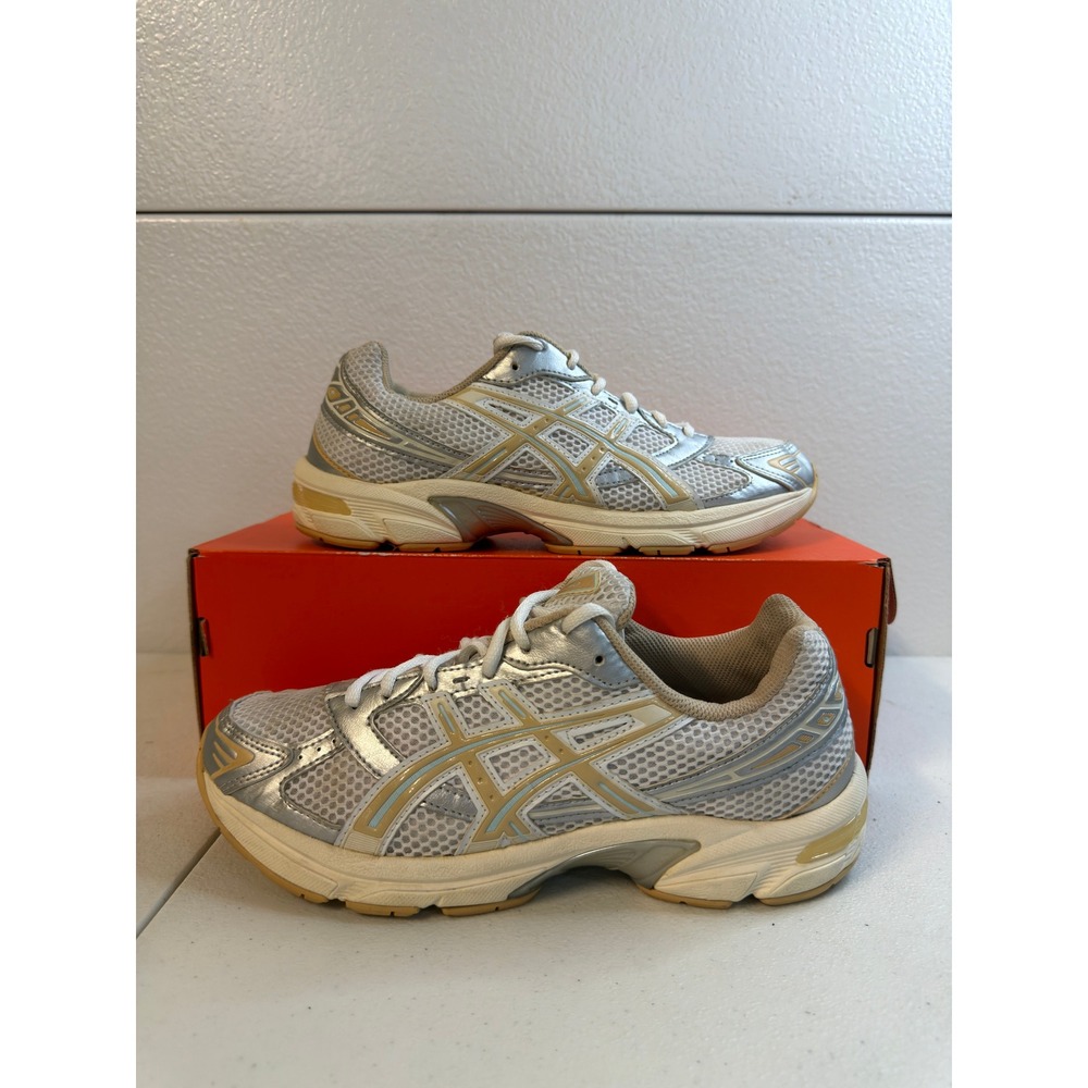 Asics Gel-1130 Women Running Shoes White Sage Silver 10W #2447
